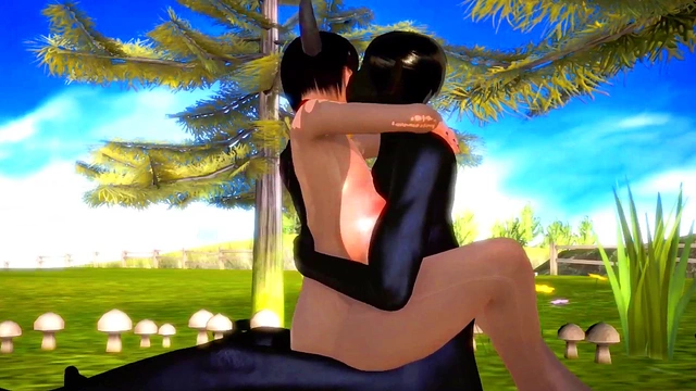 Horny Young Beauty Rides Monster Dick for Squirt Orgasm in Kinky 3D Hentai Fantasy