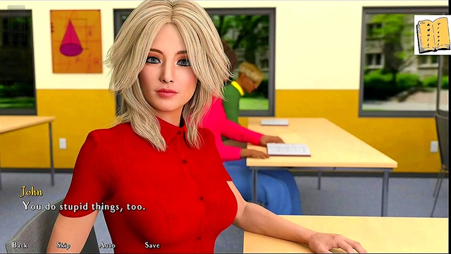 Big-Assed Hentai Chick Masturbates Seductively In 3D Visual Novel Sex Game