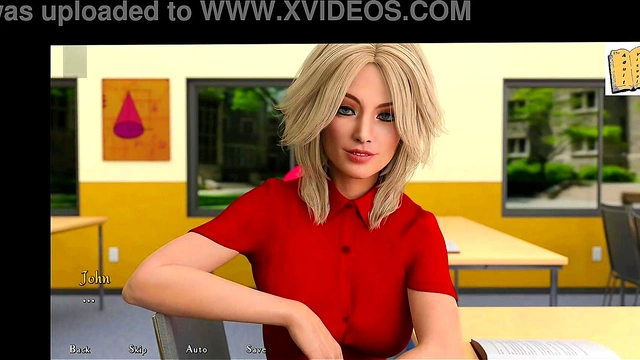 Big-Assed Hentai Chick Masturbates Seductively In 3D Visual Novel Sex Game