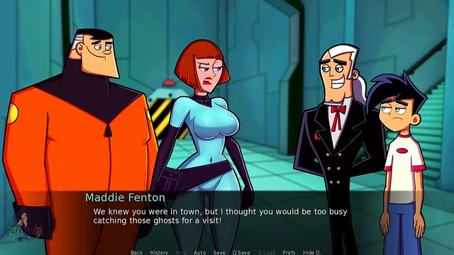 Redhead MILF Maddy Rides Danny Phantom's Dick Roughly In Amity Park Hentai