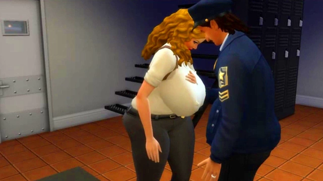 Blonde Wife Seduced By Co-Worker for Impregnation Near Husband