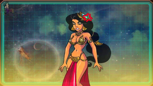 Hermione Teases Princess Jasmine With Big Dick ASMR Training In Akabur's Hentai Game