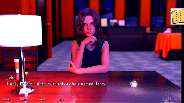 Blonde College Chick Rides Big Dick In 3D Hentai Sex Game Walkthrough