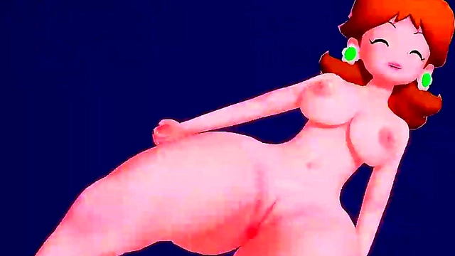 Horny Princesses Strip for Chocolate Cream Fun in Hentai MMD Fantasy