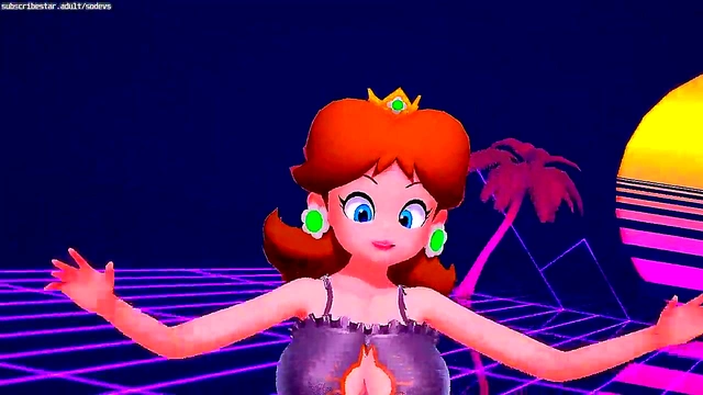 Horny Princesses Strip for Chocolate Cream Fun in Hentai MMD Fantasy