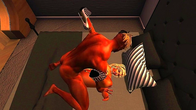 Blonde MILF Cougar Takes Dick in Anime Anal Adventure