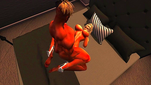 Blonde MILF Cougar Takes Dick in Anime Anal Adventure