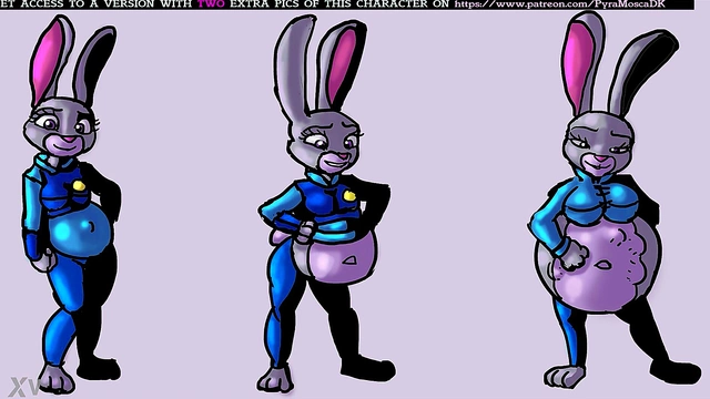 Pregnant Anime Babe Shows Off Belly Expansion & Inflation Fantasies