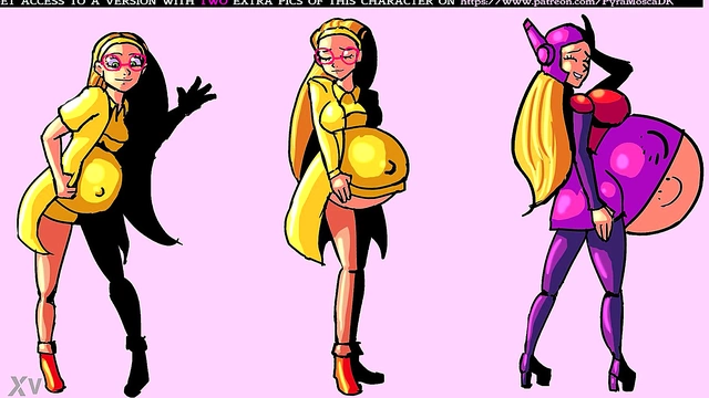 Pregnant Anime Babe Shows Off Belly Expansion & Inflation Fantasies