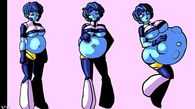 Pregnant Anime Babe Shows Off Belly Expansion & Inflation Fantasies