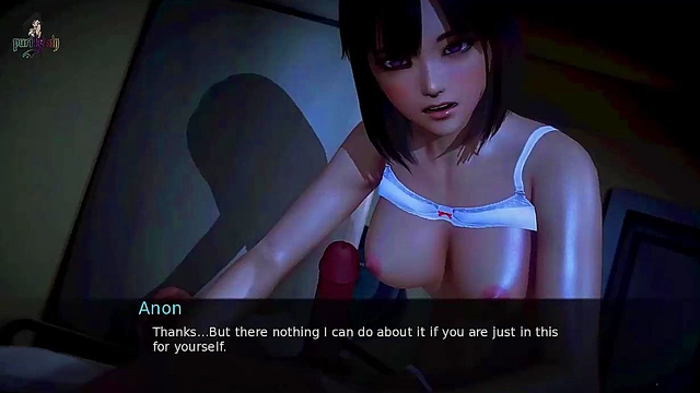 Redhead Teacher Gives Rough Blowjob & Handjob In Waifu Academy Anime Game