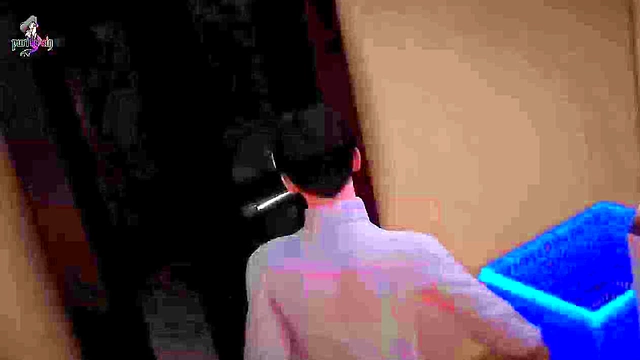 Redhead Teacher Gives Rough Blowjob & Handjob In Waifu Academy Anime Game