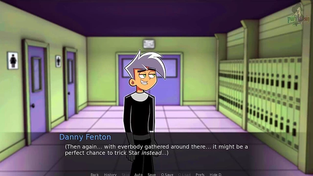 Hot Gothic Danny Phantom Anime Star Enjoying Dildo Fun With Sexy Blonde