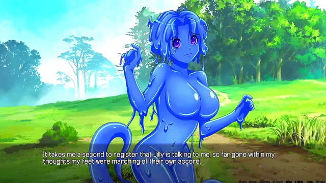 Ebony Anime Mummy Ties Up Hero for Slime Monster Girl BDSM Fun