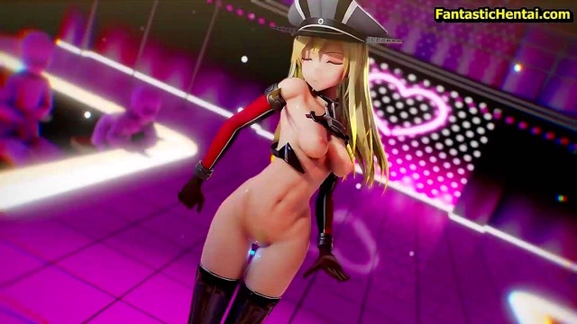 Horny Anime Chick Bismarck Addicted to Wild Hentai Sex Sessions