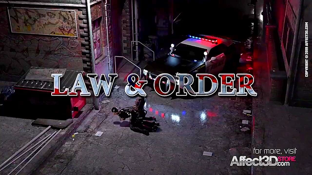 Big-Titted Futanari Cop Gets Hardcore Anime Justice System Threesome Anal Action