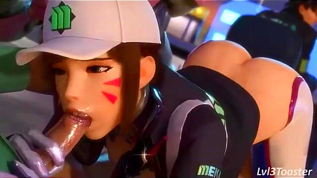 D.Va’s Shooting Star Fantasy – 3D Anime Game Action With Hot SFM Sex Scenes