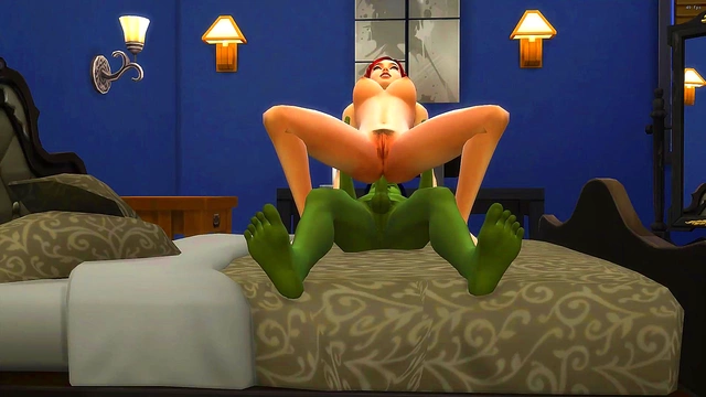 Hulk Pounds Sexy RedheadGirl's Tight Ass in Wild 3D Anime Action