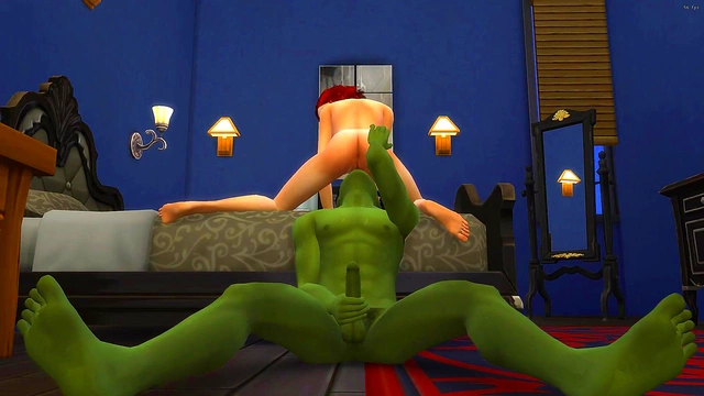 Hulk Pounds Sexy RedheadGirl's Tight Ass in Wild 3D Anime Action