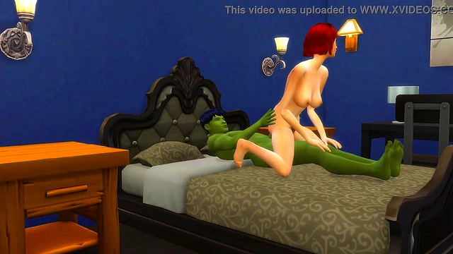 Hulk Pounds Sexy RedheadGirl's Tight Ass in Wild 3D Anime Action