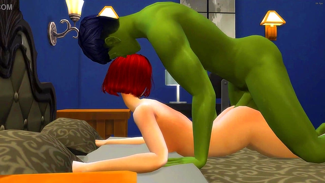 Hulk Pounds Sexy RedheadGirl's Tight Ass in Wild 3D Anime Action