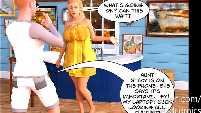 Busty Stepmom Big-Ass Milf Cheats With Stepson for Doggy Style Creampie