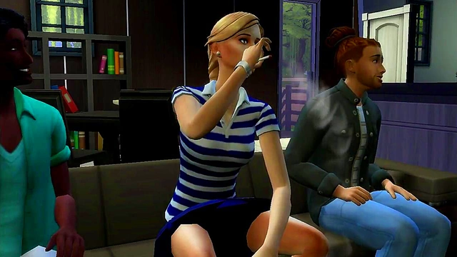 Blonde Sims 4 Porn Star Fucks Black Dude In Anime Style Sex Extravaganza