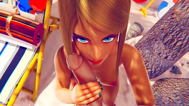 Horny Futa DVA & Samus Enjoy Hardcore Anime Beach Action With Big Boobs & Dick