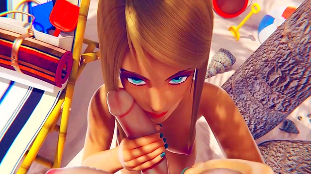 Horny Futa DVA & Samus Enjoy Hardcore Anime Beach Action With Big Boobs & Dick