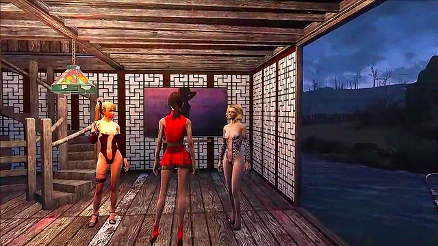 Sexy Fallout 4 Anime Chick Shows Off Her Steamy Outfits In 3D Hentai Action