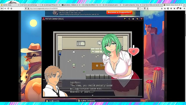 Horny Big-Titted Anime Babe Fingers & Cures Nymphomania With Creampie