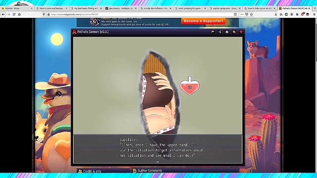 Horny Big-Titted Anime Babe Fingers & Cures Nymphomania With Creampie