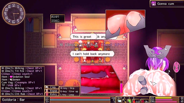 Horny Anime Dancer Strips for Rough BDSM Action in Wings of Rodea