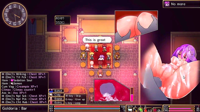 Horny Anime Dancer Strips for Rough BDSM Action in Wings of Rodea