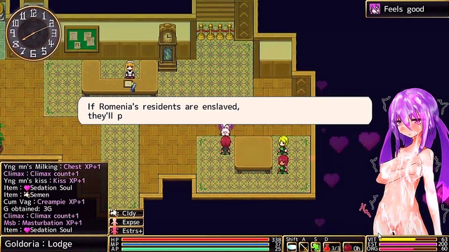 Horny Anime Dancer Strips for Rough BDSM Action in Wings of Rodea