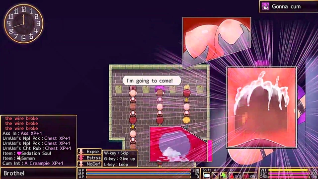 Horny Anime Dancer Strips for Rough BDSM Action in Wings of Rodea