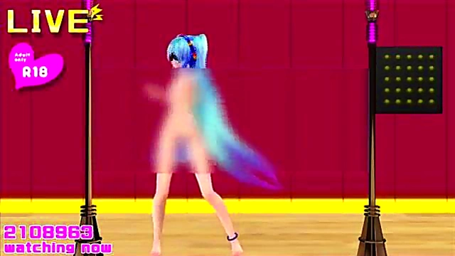 Hatsune Miko Dances Seductively While Revealing Her Beautiful Body Solo