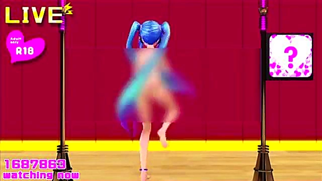 Hatsune Miko Dances Seductively While Revealing Her Beautiful Body Solo