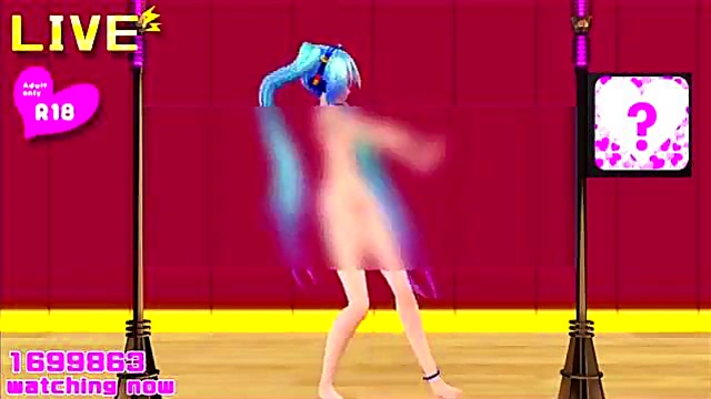 Hatsune Miko Dances Seductively While Revealing Her Beautiful Body Solo