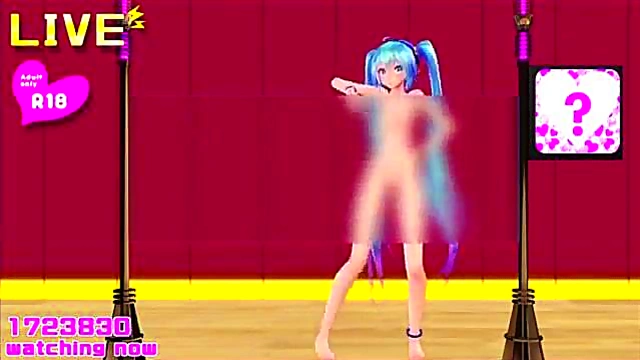 Hatsune Miko Dances Seductively While Revealing Her Beautiful Body Solo