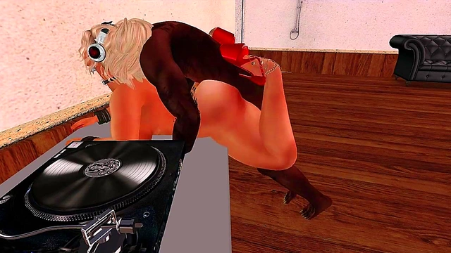 DJ Mix Anime Babe Gets Fucked Hard With Interracial Anal Sex & Oral Pleasure