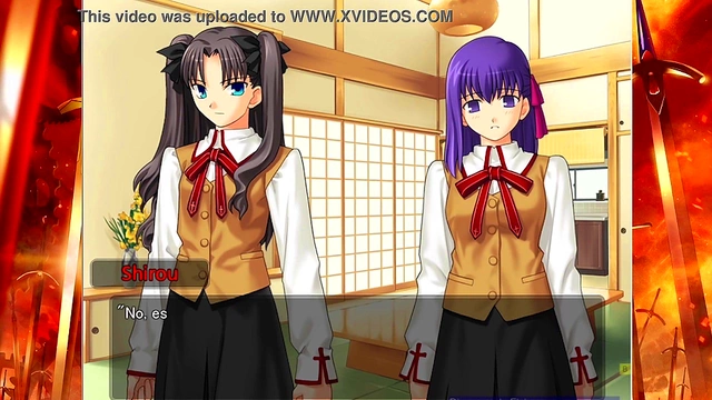 Big-Ass Anime Gamer Gets Pounded By Big-Cock Dude In Fate Stay Night Erogame