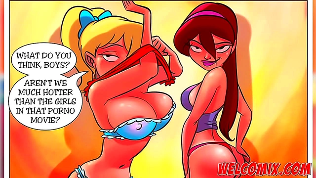 Naughty College Girls Enjoy Big Dick Handjobs & Boob Play At Home