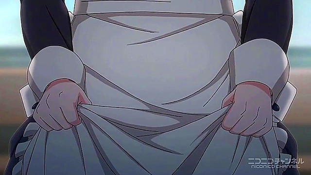 Big-Ass Anime Chick Shows Off Tits & Panties In Eroge Hentai Action