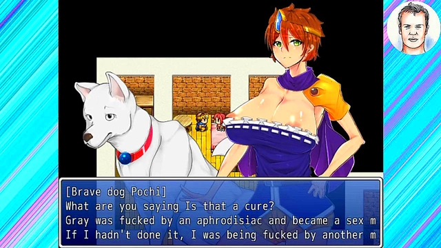 Big-Titted Anime Babe Gets Pussy Fucked Hard In Doggy Style By Game Character