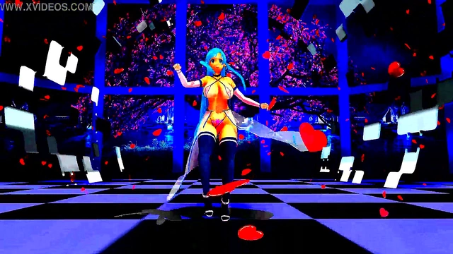 Half-Naked Anime Babe Dances Seductively For Your Pleasure