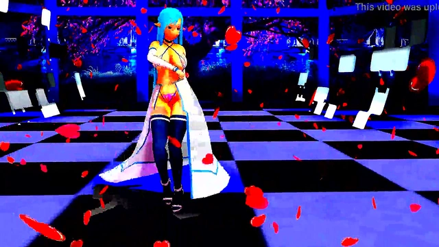 Half-Naked Anime Babe Dances Seductively For Your Pleasure