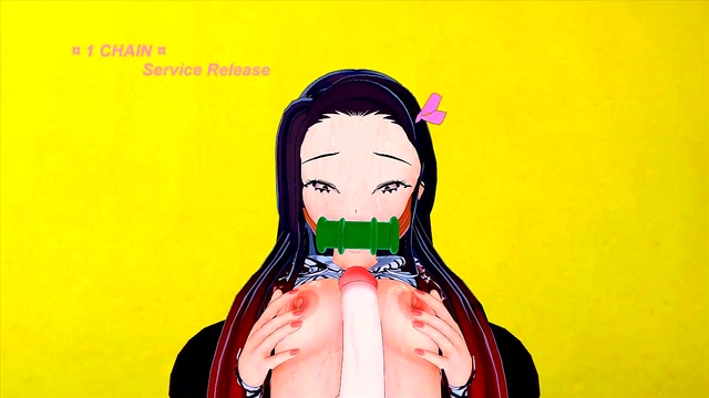 Nezuko From Demon Slayer Rides Soft Dick To Orgasmic Ejaculation Fantasies