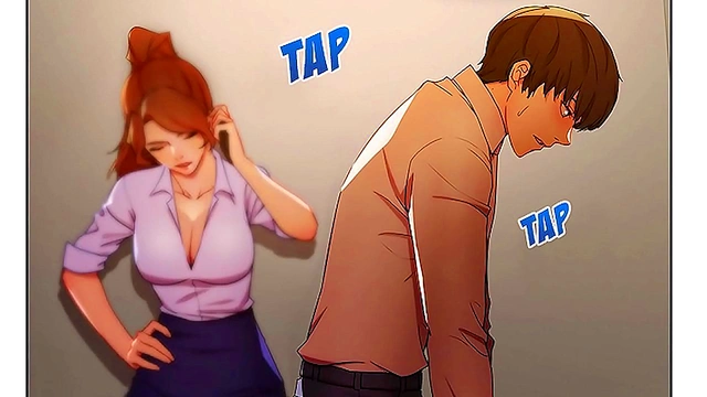 Boss Becomes Step-Mom's Roommate for Naughty Anime-Hentai Fun