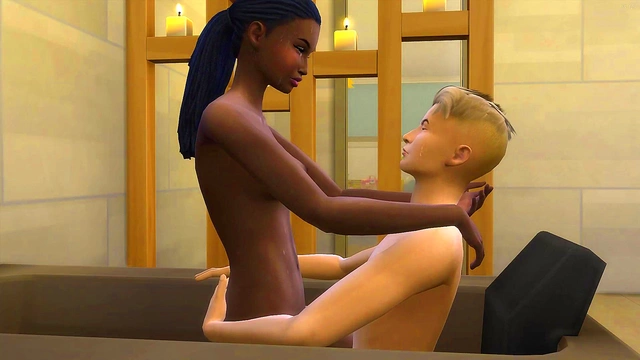 3D Anime Dude Fucks Himself Sensually in the Bathroom